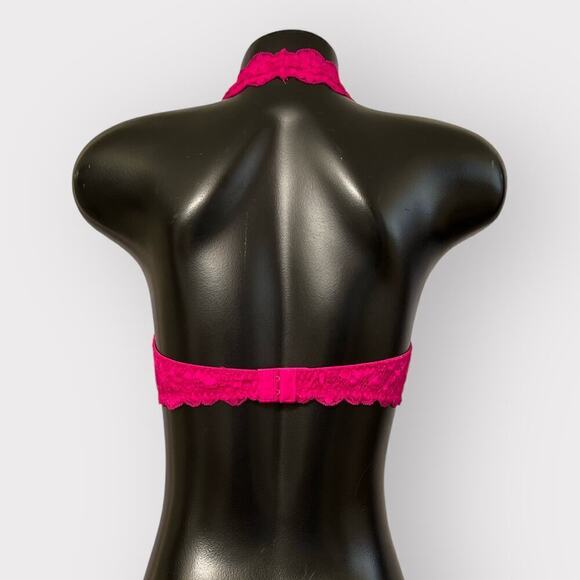 Intimately Free People NEW Pink Lace Halter Bralette Womens M Softbra Fairykei - Picture 4 of 11